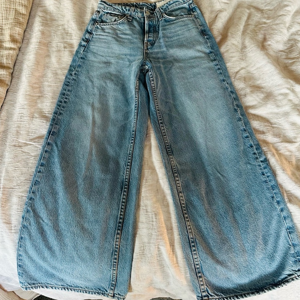 Rag & Bone Maya High Rise Ankle Wide Leg in Hermosa